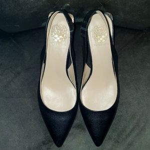 Vince Camuto Black Hamden Slingback Pump Size 9